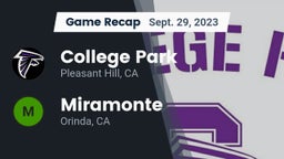 Recap: College Park  vs. Miramonte  2023