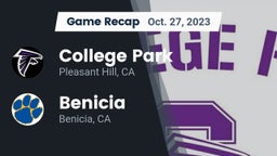 Recap: College Park  vs. Benicia  2023