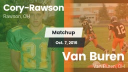 Matchup: Cory-Rawson High vs. Van Buren  2016