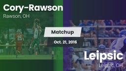 Matchup: Cory-Rawson High vs. Leipsic  2016