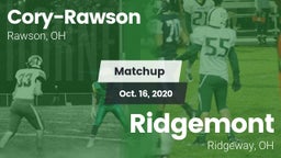 Matchup: Cory-Rawson High vs. Ridgemont  2020