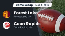 Recap: Forest Lake  vs. Coon Rapids  2017