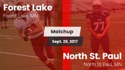 Matchup: Forest Lake High vs. North St. Paul  2017