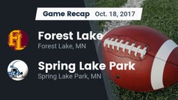 Recap: Forest Lake  vs. Spring Lake Park  2017