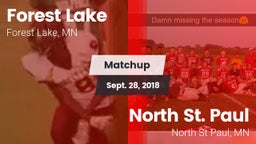 Matchup: Forest Lake High vs. North St. Paul  2018