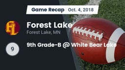 Recap: Forest Lake  vs. 9th Grade-B @ White Bear Lake 2018