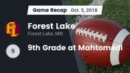 Recap: Forest Lake  vs. 9th Grade at Mahtomedi 2018