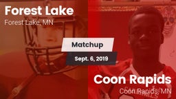 Matchup: Forest Lake High vs. Coon Rapids  2019