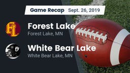 Recap: Forest Lake  vs. White Bear Lake  2019