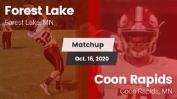 Matchup: Forest Lake High vs. Coon Rapids  2020
