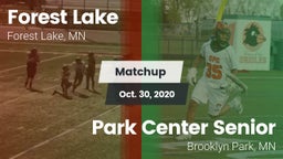 Matchup: Forest Lake High vs. Park Center Senior  2020