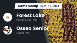 Recap: Forest Lake  vs. Osseo Senior  2021