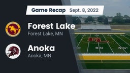 Recap: Forest Lake  vs. Anoka  2022