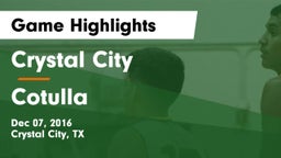 Crystal City  vs Cotulla  Game Highlights - Dec 07, 2016