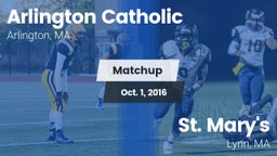 Matchup: Arlington Catholic vs. St. Mary's  2016