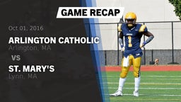Recap: Arlington Catholic  vs. St. Mary's  2016