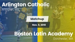 Matchup: Arlington Catholic vs. Boston Latin Academy  2018