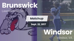 Matchup: Brunswick High vs. Windsor  2017