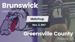 Matchup: Brunswick High vs. Greensville County  2017