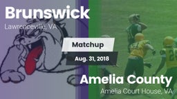 Matchup: Brunswick High vs. Amelia County  2018