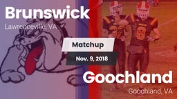 Matchup: Brunswick High vs. Goochland  2018