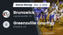 Recap: Brunswick  vs. Greensville County  2022