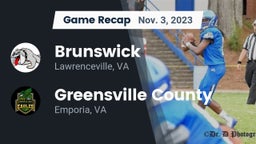 Recap: Brunswick  vs. Greensville County  2023