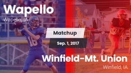 Matchup: Wapello vs. Winfield-Mt. Union  2017