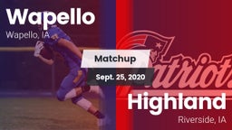 Matchup: Wapello vs. Highland  2020