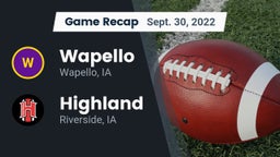 Recap: Wapello  vs. Highland  2022
