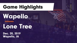 Wapello  vs Lone Tree  Game Highlights - Dec. 20, 2019