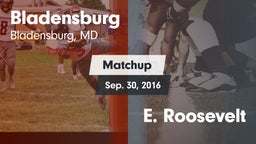 Matchup: Bladensburg High vs. E. Roosevelt 2016