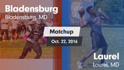 Matchup: Bladensburg High vs. Laurel  2016