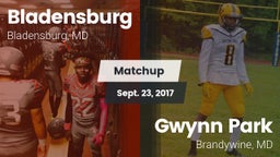 Matchup: Bladensburg High vs. Gwynn Park  2017