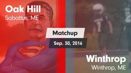Matchup: Oak Hill vs. Winthrop  2016