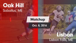 Matchup: Oak Hill vs. Lisbon  2016