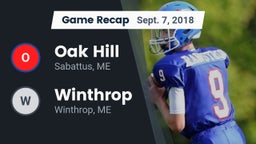 Recap: Oak Hill  vs. Winthrop  2018