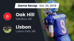 Recap: Oak Hill  vs. Lisbon  2018