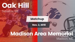 Matchup: Oak Hill vs. Madison Area Memorial  2018