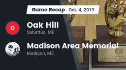 Recap: Oak Hill  vs. Madison Area Memorial  2019