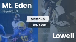 Matchup: Mt. Eden  vs. Lowell 2017