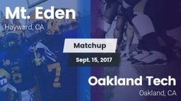 Matchup: Mt. Eden  vs. Oakland Tech  2017