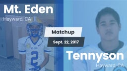 Matchup: Mt. Eden  vs. Tennyson  2017