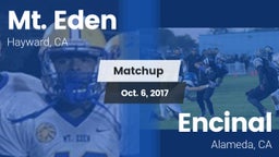 Matchup: Mt. Eden  vs. Encinal  2017