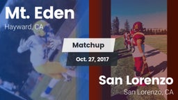 Matchup: Mt. Eden  vs. San Lorenzo  2017
