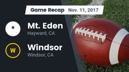 Recap: Mt. Eden  vs. Windsor  2017