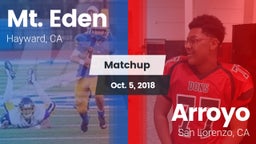 Matchup: Mt. Eden  vs. Arroyo  2018