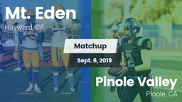 Matchup: Mt. Eden  vs. Pinole Valley  2019