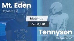 Matchup: Mt. Eden  vs. Tennyson  2019