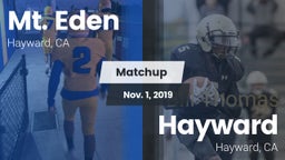Matchup: Mt. Eden  vs. Hayward  2019